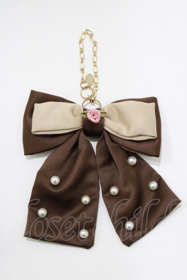 画像1: m petit by misako / NINA’sコラボバッグチャーム  ブラウン H-26-03-29-077-LO-ZA-NS-ZH (1)