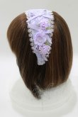 画像2: LIEF / 秘密の花園フラワーレースカチューシャ  ラベンダー H-26-03-29-079-LO-AC-NS-ZH (2)