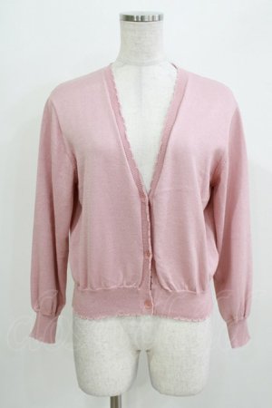 画像: F&A / シアーフラワー釦UVカットニットカーディガン Free PINK H-26-03-29-080-LO-TO-NS-ZH