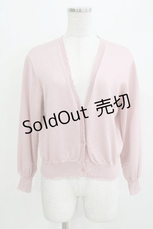 画像: F&A / シアーフラワー釦UVカットニットカーディガン Free PINK H-26-03-29-080-LO-TO-NS-ZH