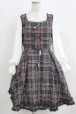 画像1: mille fille closet by LODISPOTTO / Dolly Check リボンワンピース M グレー H-26-03-29-002-LO-OP-NS-ZH (1)