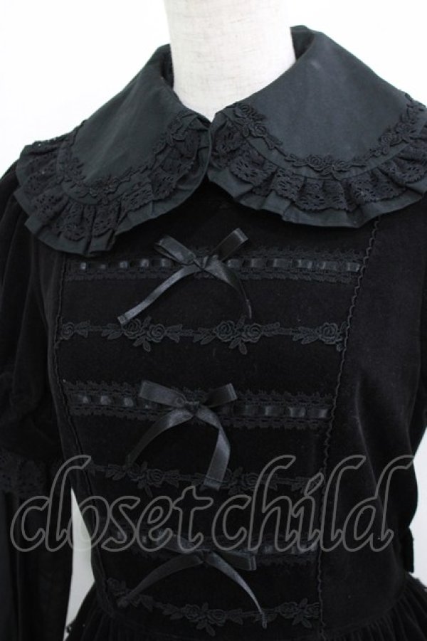 画像4: Innocent World / 別珍ワンピース Free ブラック H-26-03-29-011-IW-OP-NS-ZH (4)