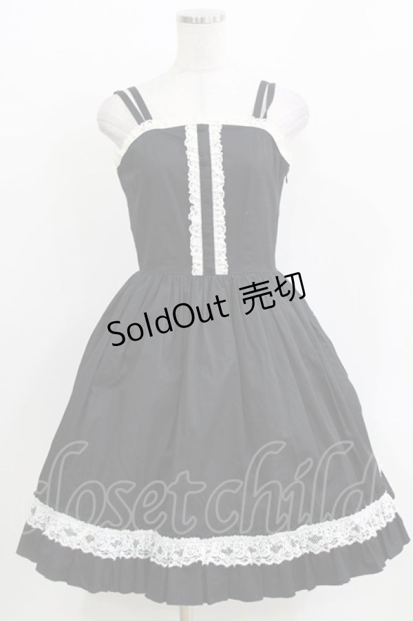 画像1: metamorphose / フロント釦ジャンパースカート(バーバリー) Free ブラック H-26-03-29-014-ME-OP-NS-ZH (1)