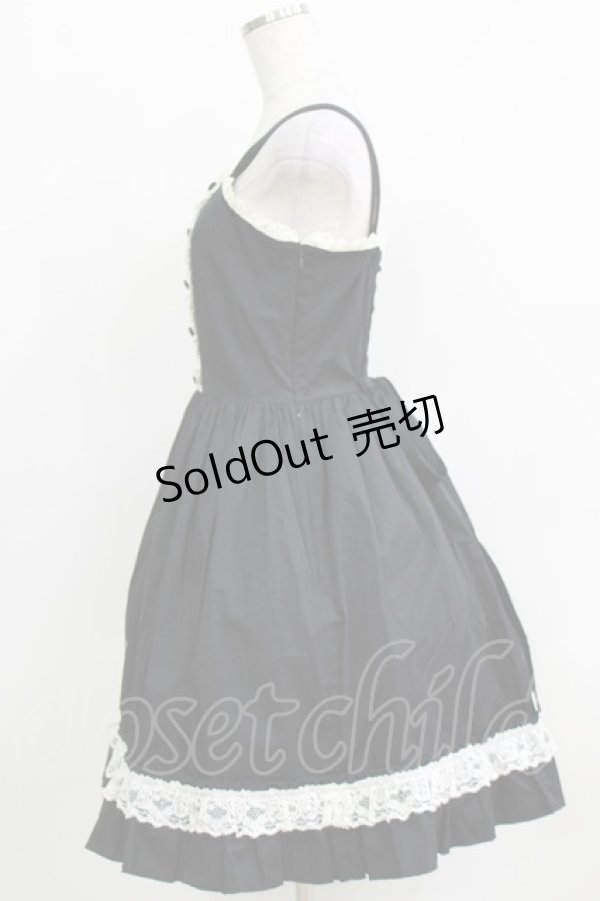 画像2: metamorphose / フロント釦ジャンパースカート(バーバリー) Free ブラック H-26-03-29-014-ME-OP-NS-ZH (2)