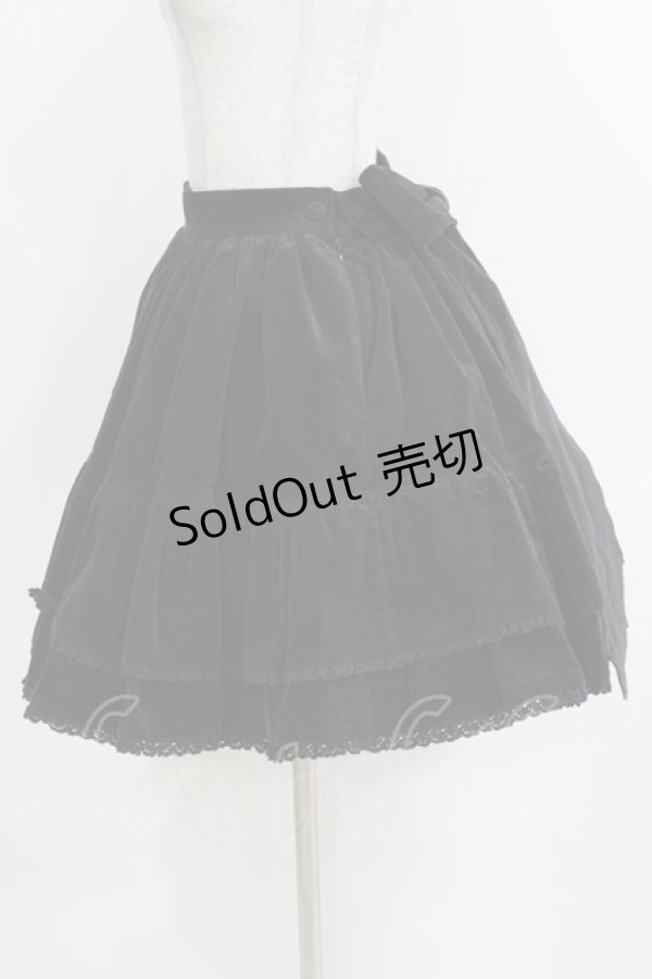 画像2: metamorphose / 二段フリルスカート（別珍） Free ブラック H-26-03-29-015-ME-SK-NS-ZH (2)