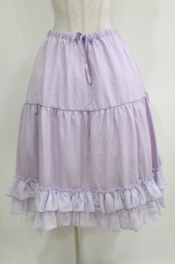 画像1: axes femme kawaii / ミディフリルペチスカート M ラベンダー H-26-03-29-016-AX-SK-NS-ZH (1)