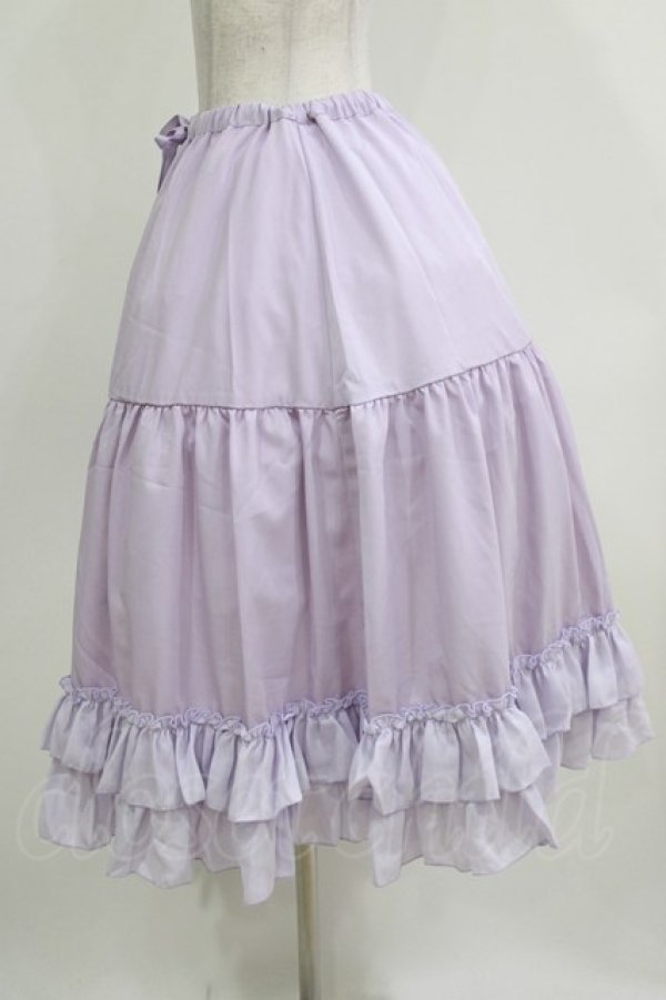 画像2: axes femme kawaii / ミディフリルペチスカート M ラベンダー H-26-03-29-016-AX-SK-NS-ZH (2)