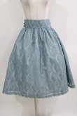 画像1: LIEF / グレイシーガールリボンハイウエストスカート M ブルー H-26-03-29-017-LO-SK-NS-ZH (1)