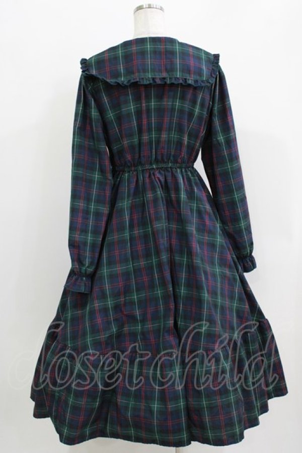 画像3: m petit by misako / TT*AOKチェックOP M グリーン/ネイビー H-26-03-29-020-LO-OP-NS-ZH (3)