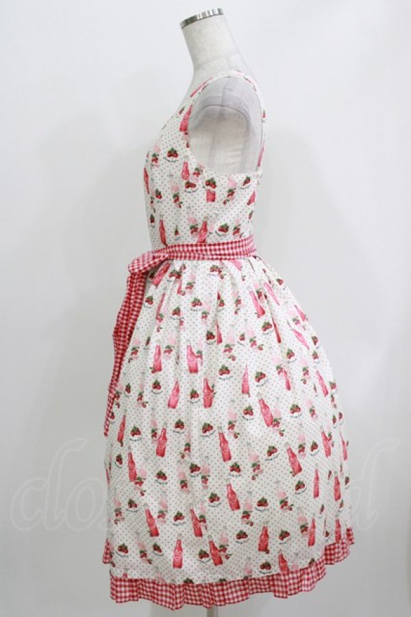 画像2: Melody BasKet / Cherry soda popジャンパースカート  アイボリー H-26-03-30-003-LO-OP-KB-ZH (2)