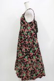 画像2: Jane Marple / Strawberry garden Strap dress M ブラック H-26-03-30-029-JM-OP-KB-ZH (2)