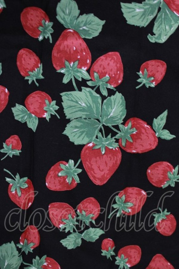 画像4: Jane Marple / Strawberry garden Strap dress M ブラック H-26-03-30-029-JM-OP-KB-ZH (4)