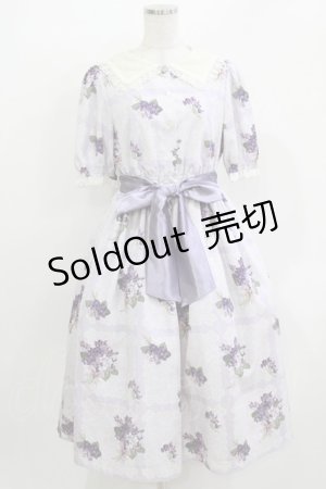 画像: Melody BasKet / Violet laceスクエアカラーワンピース M バイオレット H-26-03-30-033-LO-OP-KB-ZH