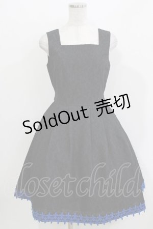 画像: Moi-meme-Moitie / Lilyレースジャンパースカート F ブラック H-26-03-30-004-MO-OP-KB-ZH