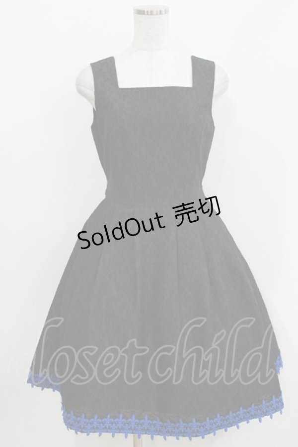 画像1: Moi-meme-Moitie / Lilyレースジャンパースカート F ブラック H-26-03-30-004-MO-OP-KB-ZH (1)