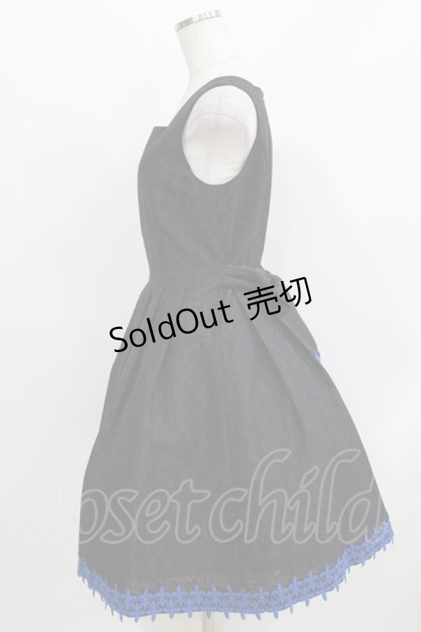 画像2: Moi-meme-Moitie / Lilyレースジャンパースカート F ブラック H-26-03-30-004-MO-OP-KB-ZH (2)