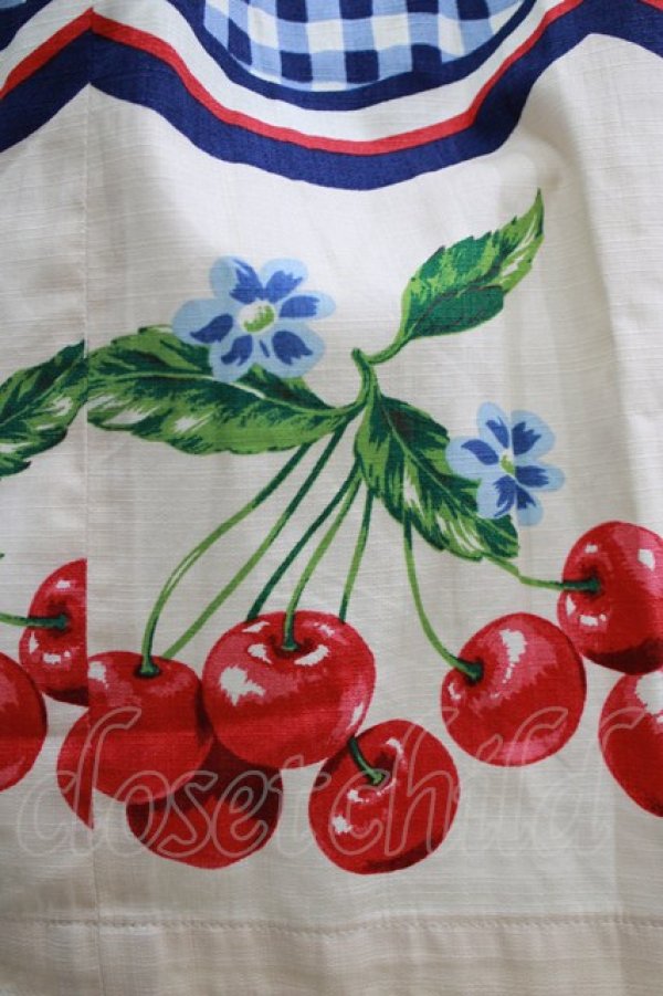 画像4: Emily Temple cute / ギンガムチェリーノースリーブワンピース  コン H-26-03-30-038-ET-OP-KB-ZH (4)