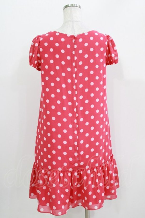 画像3: Emily Temple cute / ヨーク切替水玉ジョーゼットワンピース  ピンク H-26-03-30-050-ET-OP-KB-ZH (3)