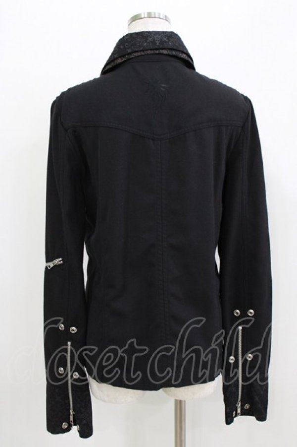 画像3: Sixh / ダブルカラージャケット  ブラック H-26-03-30-054-HN-JA-KB-ZH (3)