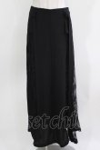 画像1: PUNK RAVE / Sexy Long Chiffon Lace Split Gothic Skirt XS ブラック H-26-03-30-056-PU-SK-KB-ZH (1)