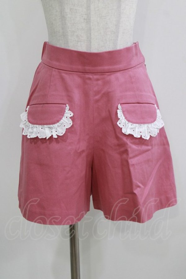 画像1: MILK / Lace Paperキュロット  ピンク H-26-03-30-057-ML-PA-KB-ZH (1)