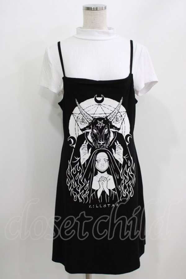 画像1: KILL STAR / NUNSENSE 2-PIECE DRESS L 白×黒 H-26-03-30-058-SL-OP-KB-ZH (1)