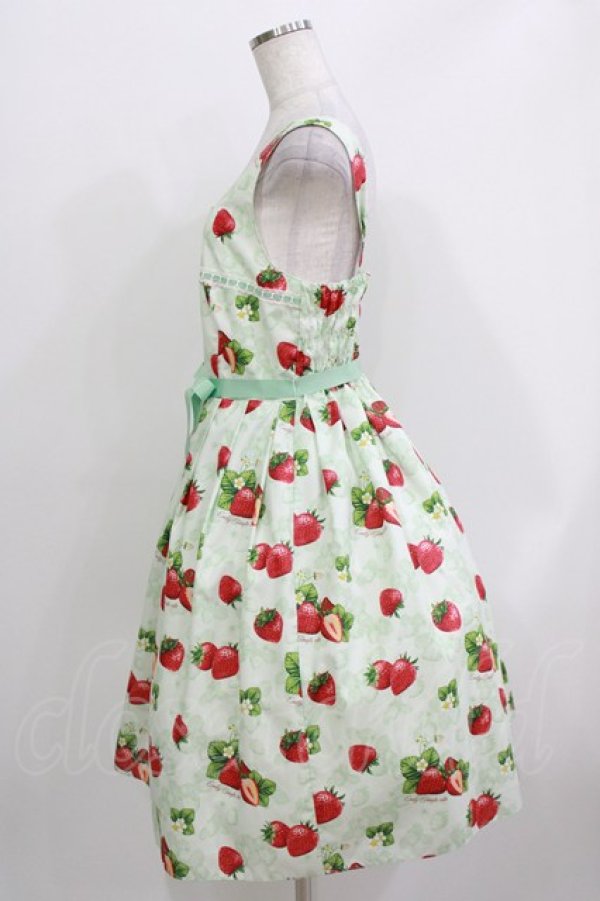 画像2: Emily Temple cute / Dear Strawberryノースリーブワンピース  ミント H-26-03-30-006-ET-OP-KB-ZH (2)