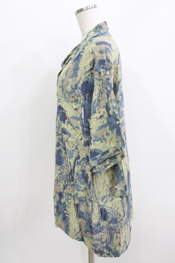画像2: MILKBOY / ALOHA SHIRTS  ブルーグリーン H-26-03-30-061-MB-BL-KB-ZH (2)