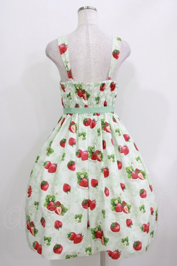 画像3: Emily Temple cute / Dear Strawberryノースリーブワンピース  ミント H-26-03-30-006-ET-OP-KB-ZH (3)