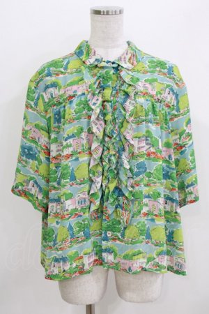 画像: Jane Marple Dans Le Salon / Sunnyside town granny’s blouse  ブルーグレイ H-26-03-30-063-JM-BL-KB-ZH