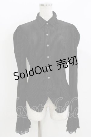 画像: PUNK RAVE / MORGANA Womens Gothic Velvet Blouse S ブラック H-26-03-30-065-PU-BL-KB-ZH
