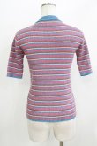 画像3: Candy Stripper / LAME BORDER KNIT  PINK×LIGHT BLUE H-26-03-30-067-PU-TO-KB-ZH (3)