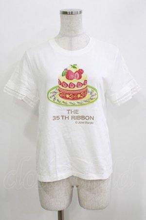 画像: Jane Marple / Anniversary cakes Tシャツ  オフホワイト H-26-03-30-070-JM-TO-KB-ZH