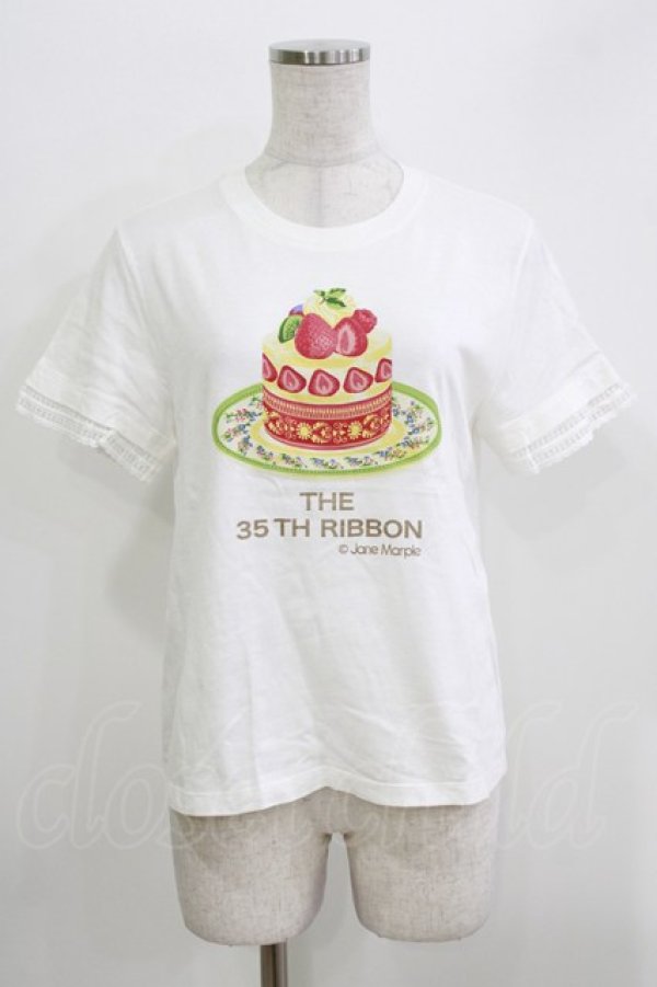 画像1: Jane Marple / Anniversary cakes Tシャツ  オフホワイト H-26-03-30-070-JM-TO-KB-ZH (1)