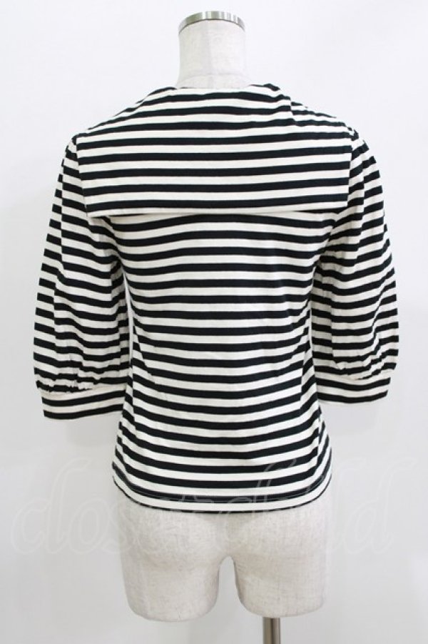 画像3: Shirley Temple / ボーダーセーラーカットソー  ブラック H-26-03-30-071-ET-TO-KB-ZH (3)