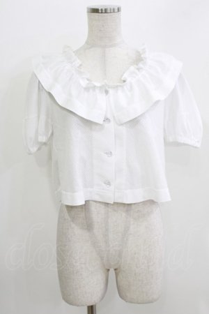 画像: MILK / プチロックブラウス  オフ H-26-03-30-073-ML-BL-KB-ZH