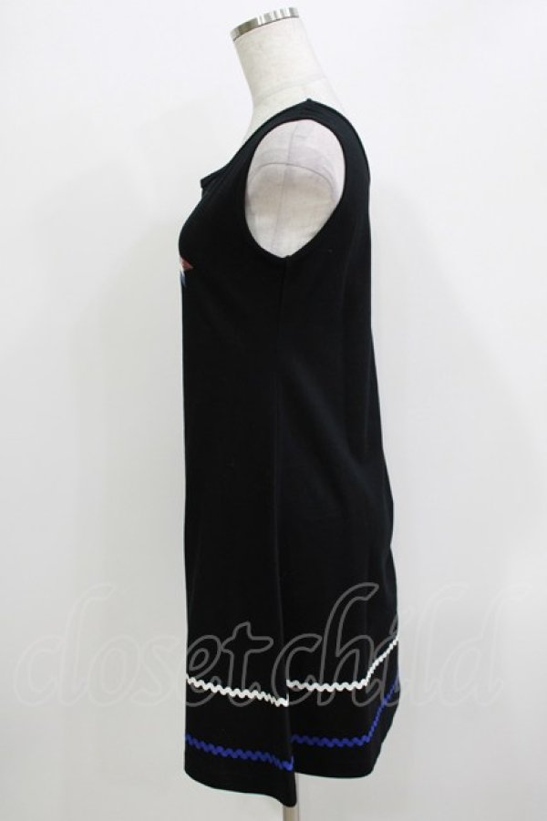 画像2: MILK / トリコロールリボンワンピ  黒 H-26-03-30-074-ML-OP-KB-ZH (2)