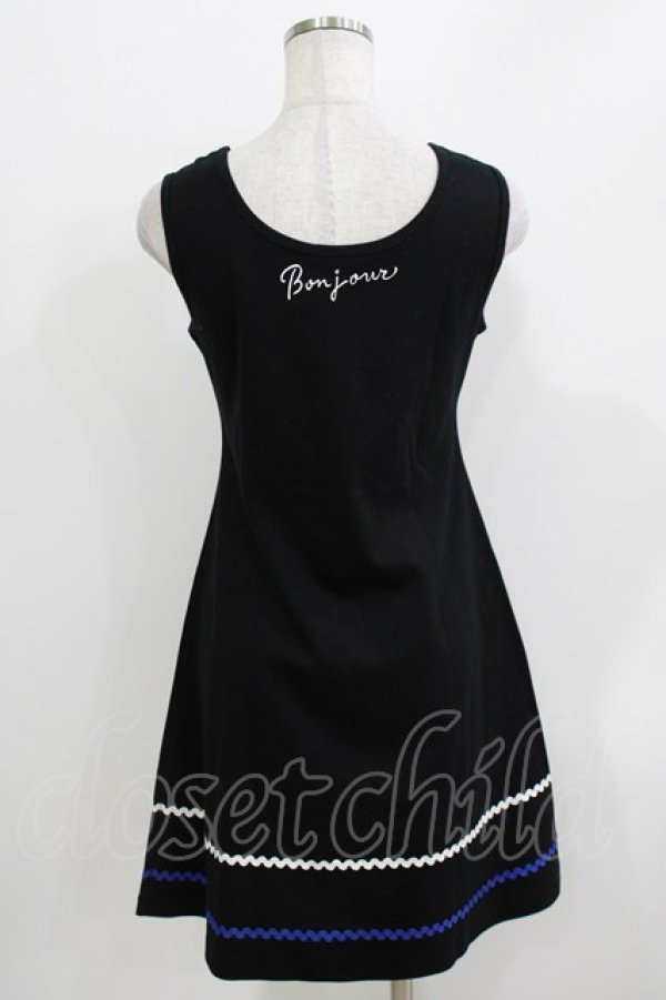 画像3: MILK / トリコロールリボンワンピ  黒 H-26-03-30-074-ML-OP-KB-ZH (3)