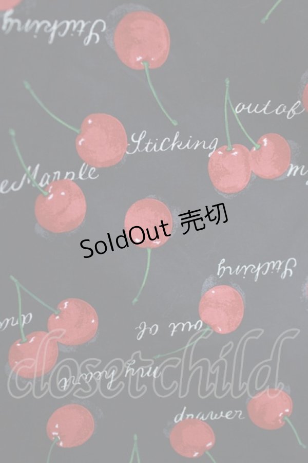 画像4: Jane Marple / Skipping cherriesチュニックドレス M 黒 H-26-03-30-007-JM-OP-KB-ZH (4)