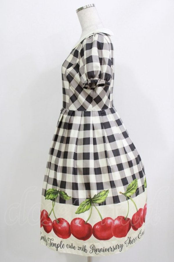 画像2: Emily Temple cute / アニバーサリーチェリーワンピース  ブラック H-26-03-30-009-ET-OP-KB-ZH (2)