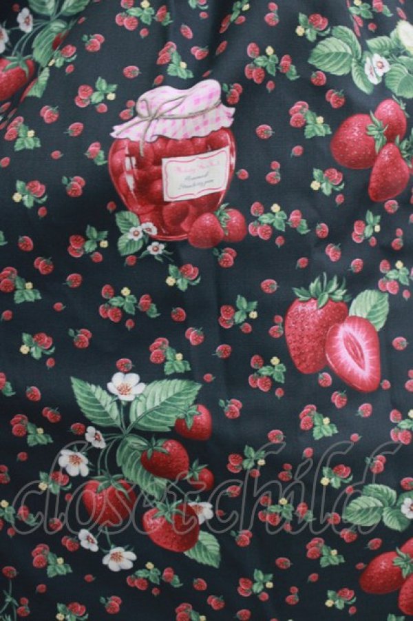 画像4: Melody BasKet / Strawberry jam丸襟ワンピース M ブラック H-26-03-30-001-LO-OP-KB-ZH (4)
