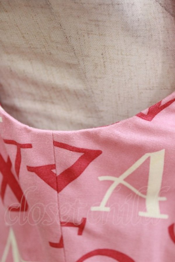 画像5: Jane Marple / アルファベットロゴスクエアドレス  ローズ H-26-03-30-011-JM-OP-KB-ZH (5)