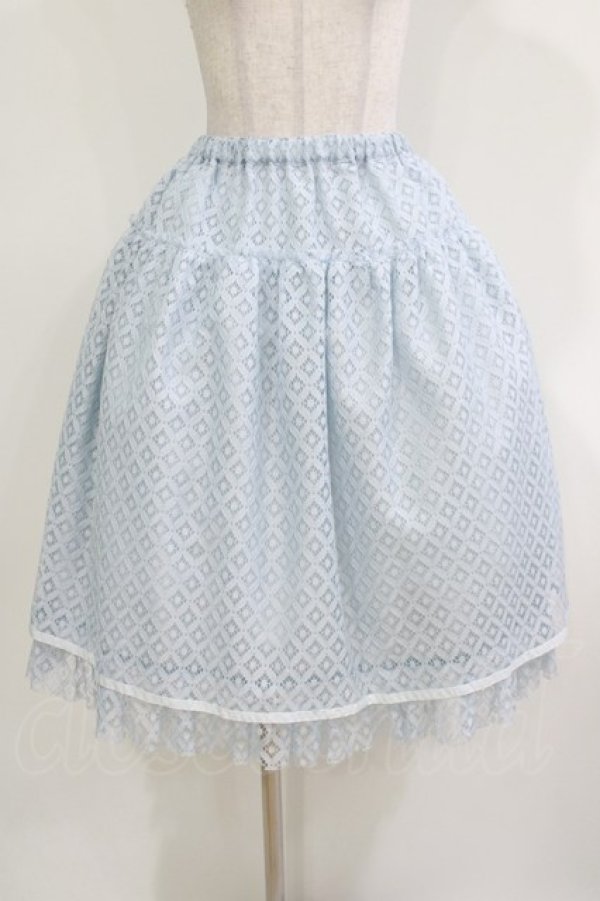 画像1: Emily Temple cute / Sleepレースペチコート  サックス H-26-03-30-015-ET-SK-KB-ZH (1)