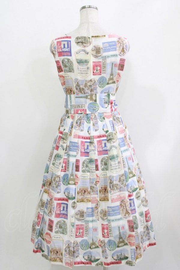 画像3: Jane Marple / Memories of Parisスクエアドレス  オフホワイト H-26-03-30-016-JM-OP-KB-ZH (3)