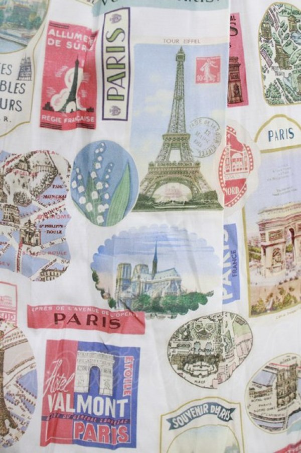 画像4: Jane Marple / Memories of Parisスクエアドレス  オフホワイト H-26-03-30-016-JM-OP-KB-ZH (4)