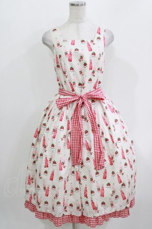 画像: Melody BasKet / Cherry soda popジャンパースカート  アイボリー H-26-03-30-003-LO-OP-KB-ZH