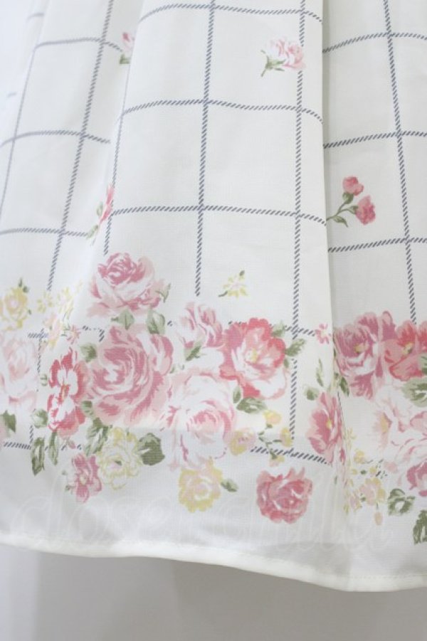 画像3: LODISPOTTO / 花柄チェックワンピース M オフ H-26-04-01-043-LO-OP-NS-ZH (3)