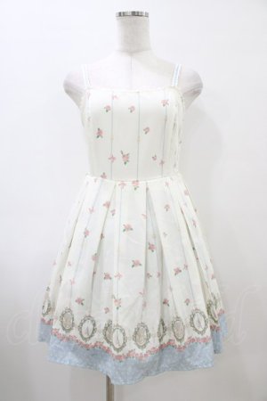 画像: Ank Rouge / ローズストライプジャンパースカート M オフ H-26-04-01-044-CA-OP-NS-ZH