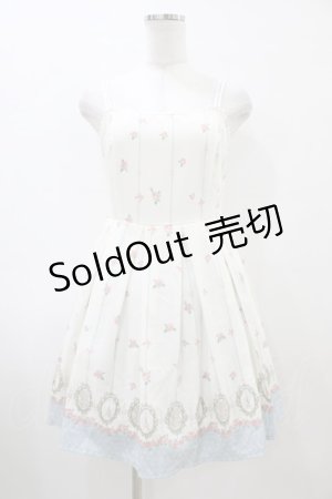 画像: Ank Rouge / ローズストライプジャンパースカート M オフ H-26-04-01-044-CA-OP-NS-ZH