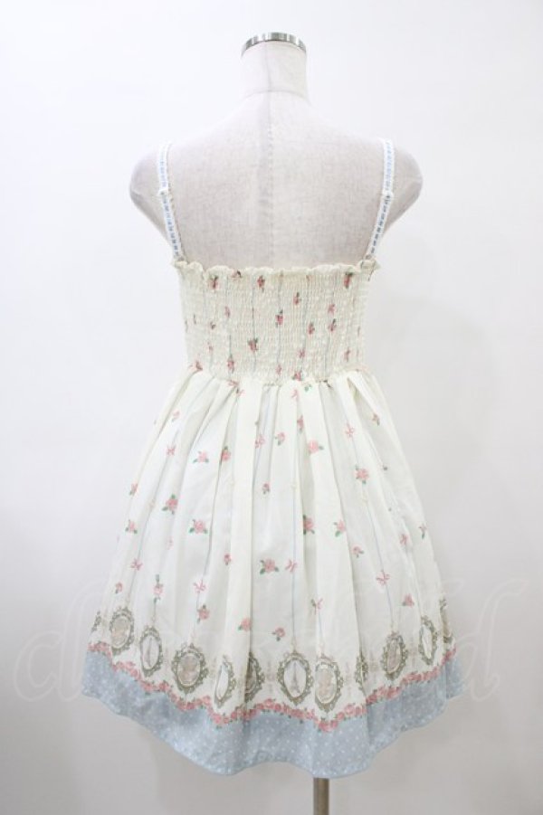 画像2: Ank Rouge / ローズストライプジャンパースカート M オフ H-26-04-01-044-CA-OP-NS-ZH (2)